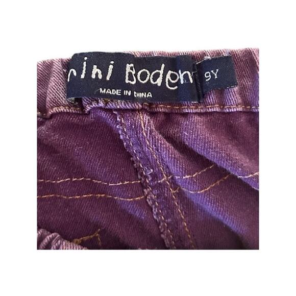 Mini Boden Girls 2-Piece Outfit – 9–10Y Bunny Applique Top + 9Y Purple Pants - Picture 10 of 12